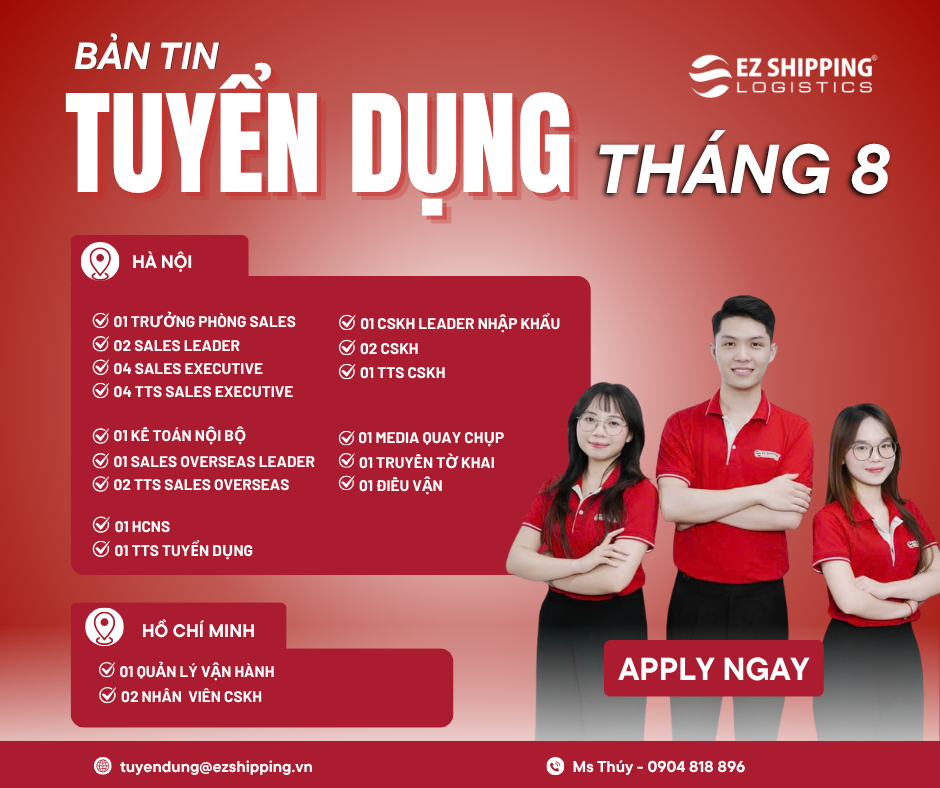 Tuyển dụng EZSHIPPING T8 2026
