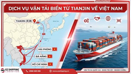 CƯỚC VẬN TẢI BIỂN TỪ TIANJIN VỀ VIỆT NAM MỚI NHẤT