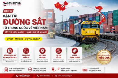 CƯỚC VẬN TẢI ĐƯỜNG SẮT TỪ TRUNG QUỐC VỀ VIỆT NAM