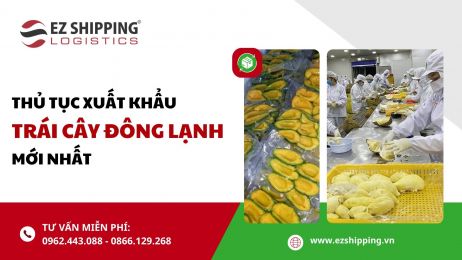 THỦ TỤC XUẤT KHẨU TRÁI CÂY ĐÔNG LẠNH MỚI NHẤT