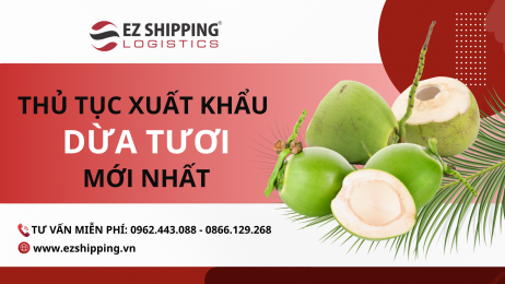 THỦ TỤC XUẤT KHẨU DỪA TƯƠI MỚI NHẤT