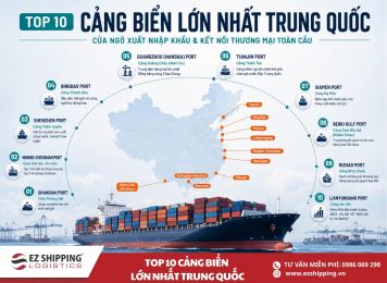 TOP 10 CẢNG BIỂN LỚN NHẤT TRUNG QUỐC  2026