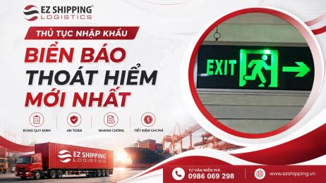 THỦ TỤC NHẬP KHẨU BIỂN BÁO THOÁT HIỂM EXIT MỚI NHẤT