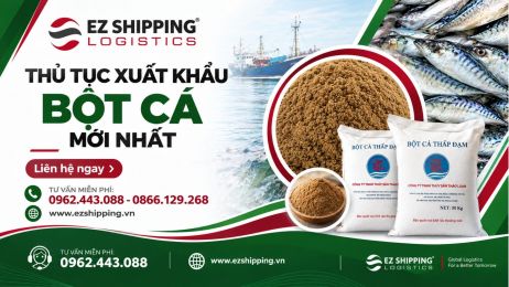 THỦ TỤC XUẤT KHẨU BỘT CÁ MỚI NHẤT