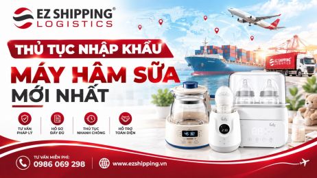 THỦ TỤC NHẬP KHẨU MÁY HÂM SỮA MỚI NHẤT