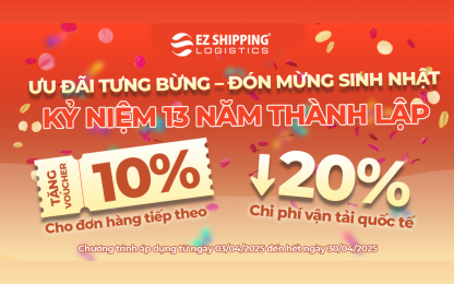 ƯU ĐÃI TƯNG BỪNG – ĐÓN MỪNG SINH NHẬT: KỶ NIỆM 13 NĂM THÀNH LẬP CÔNG TY