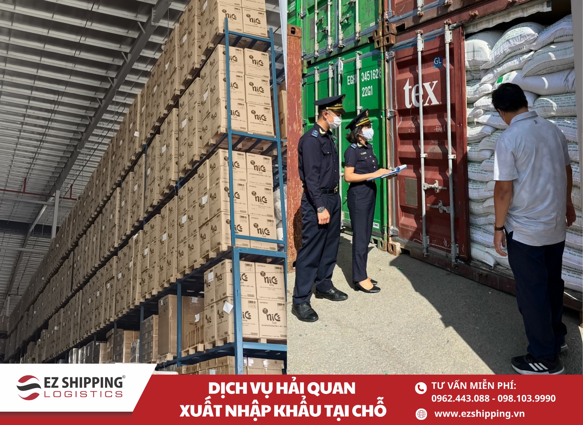 các trường hợp phải làm thủ tục hải quan xuất khẩu nhập tại chỗ