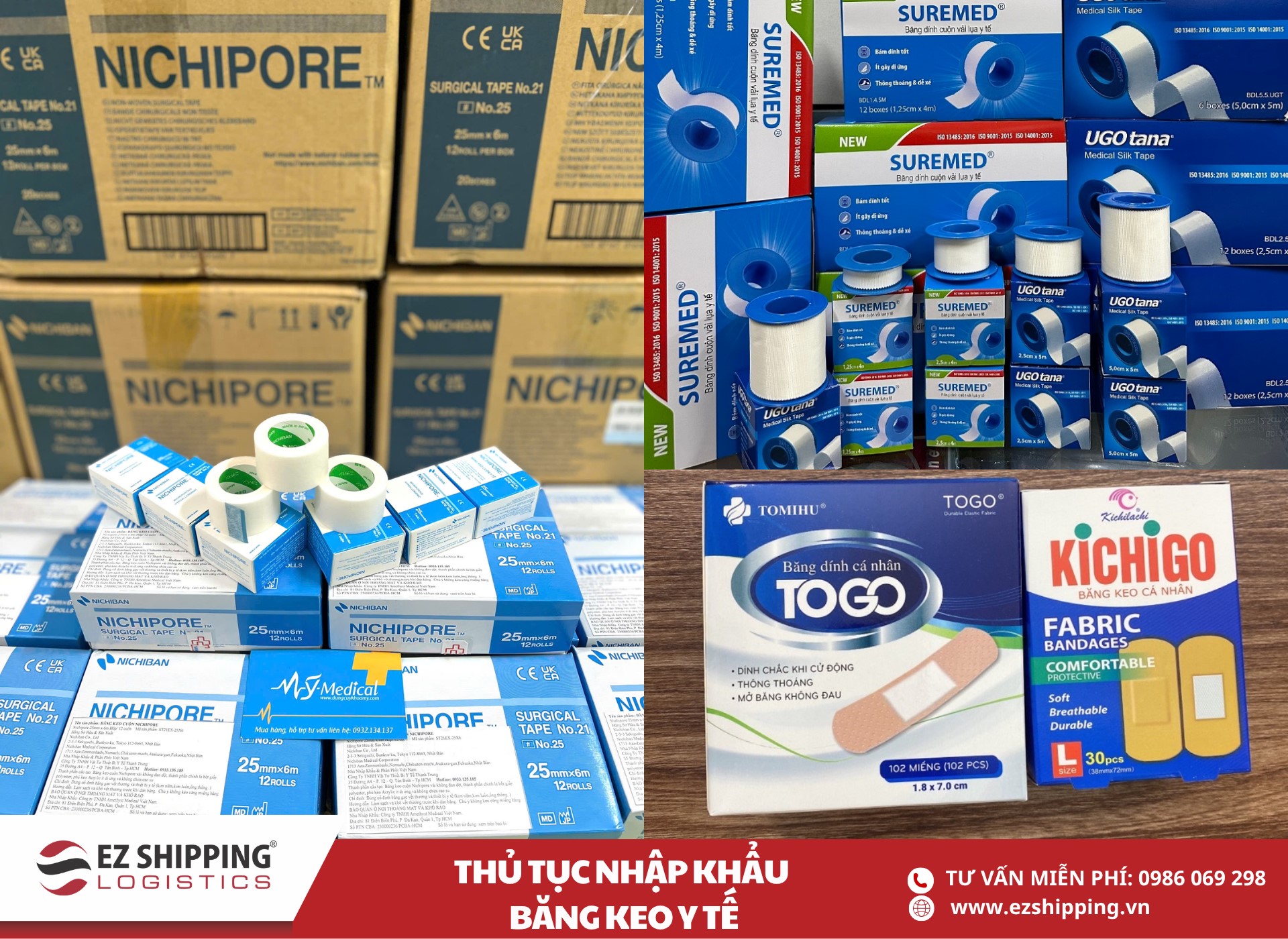 quy trình và chính sách nhập khẩu băng keo y tế