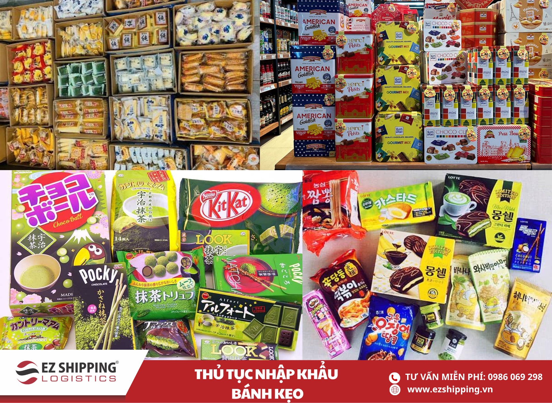quy trình và chính sách nhập khẩu bánh kẹo