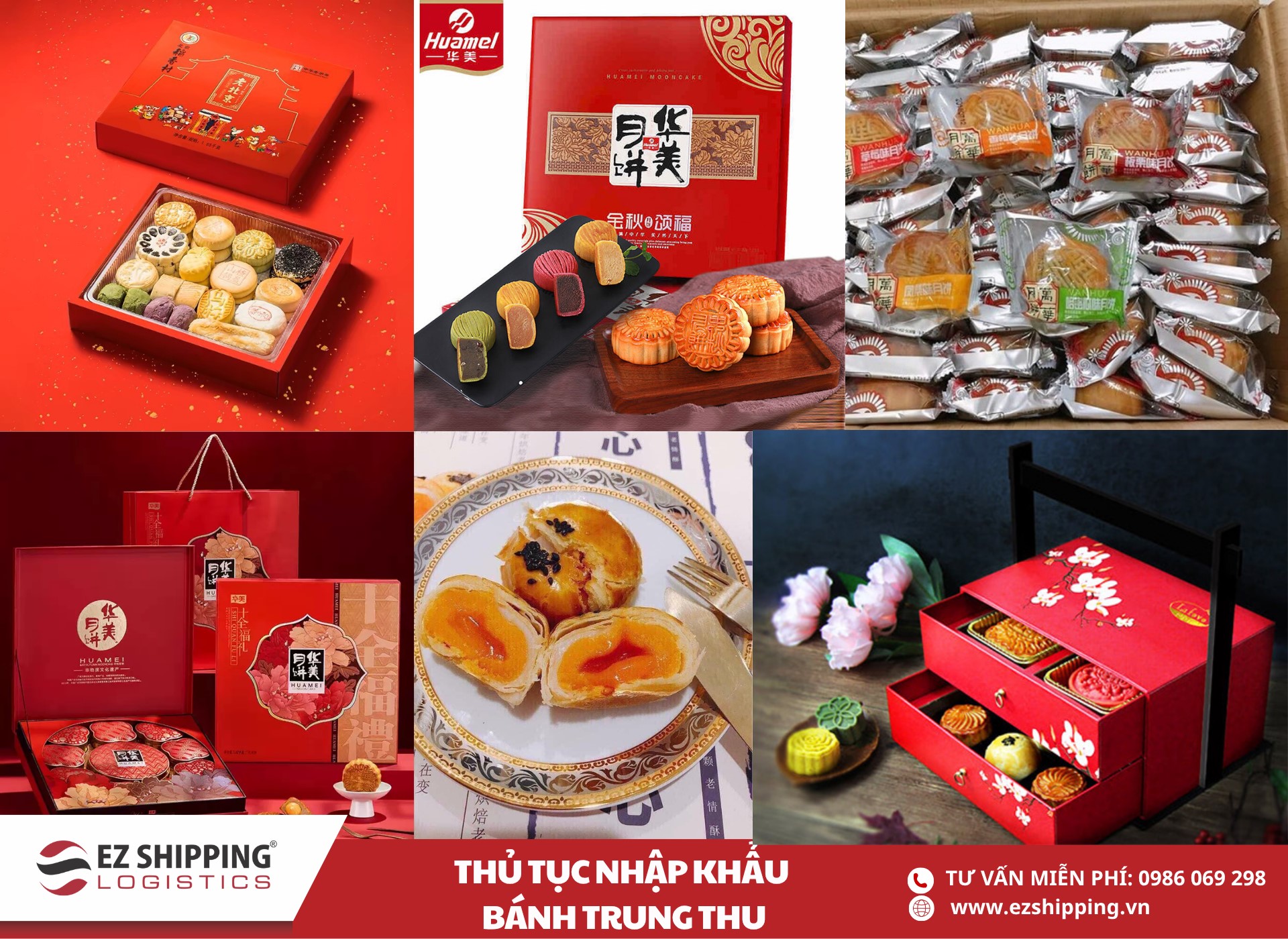 quy trình và chính sách nhập khẩu bánh trung thu