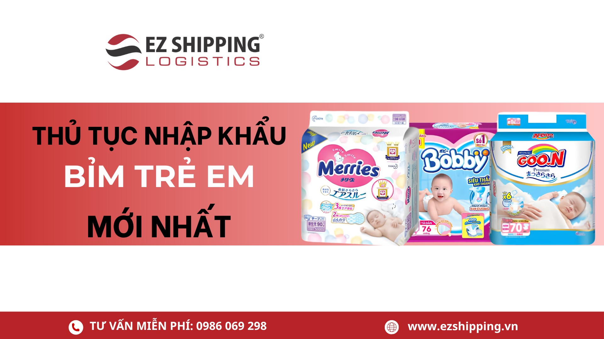 thủ tục nhập khẩu bỉm trẻ em
