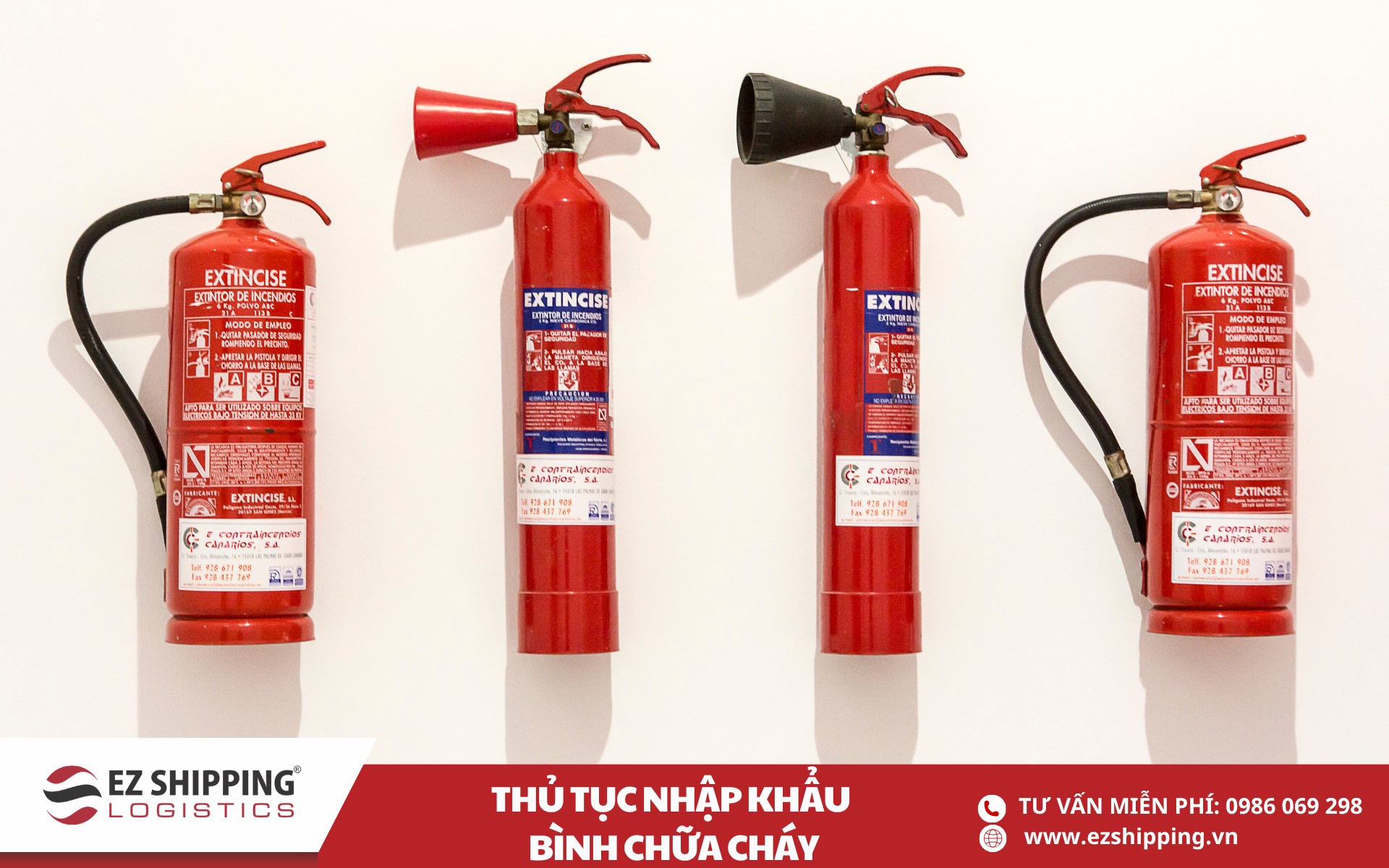 quy trình và chính sách nhập khẩu bình chữa cháy