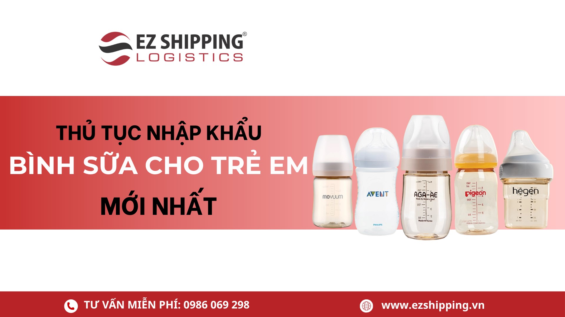 thủ tục nhập khẩu bình sữa cho trẻ em