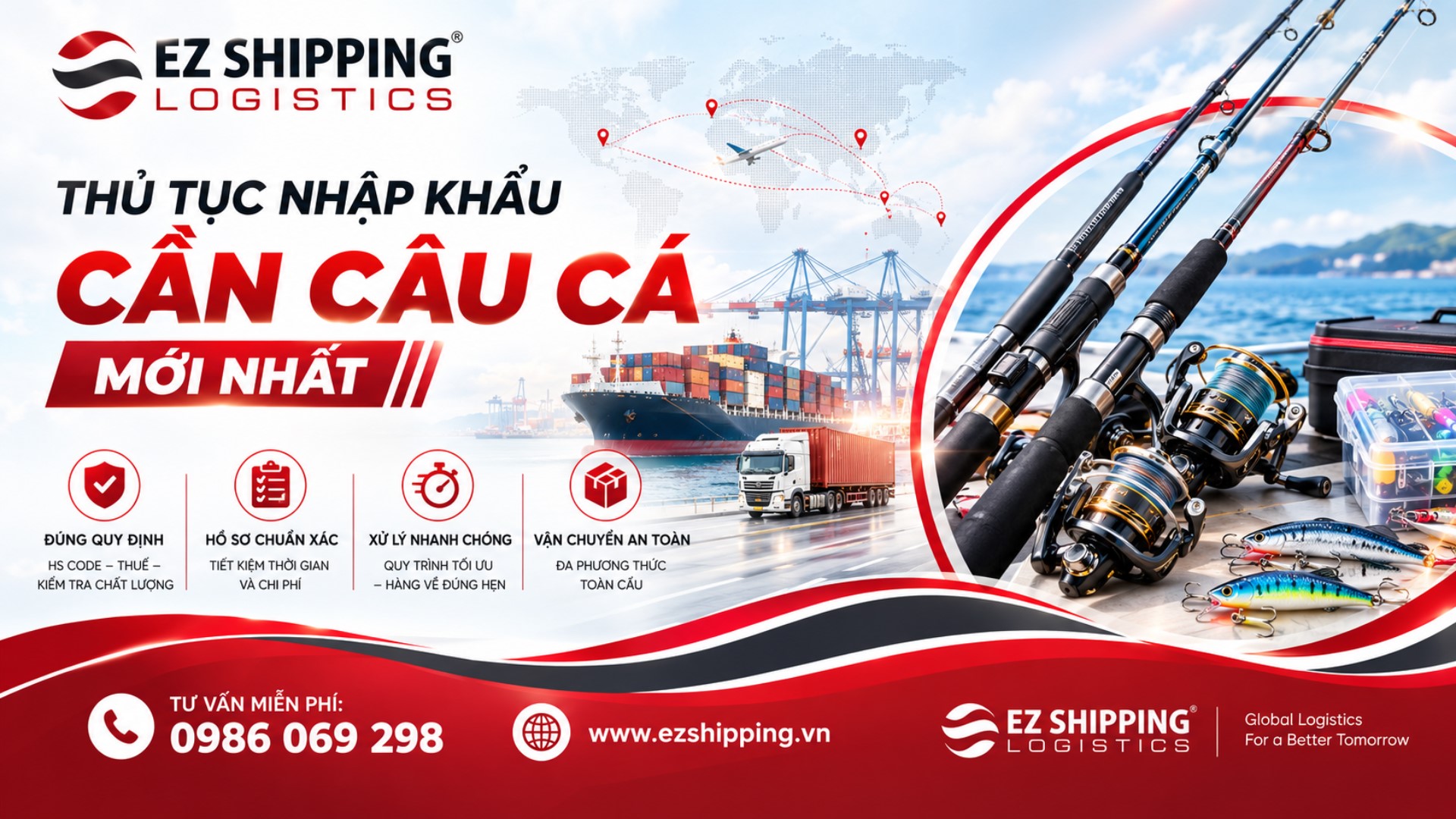 thủ tục nhập khẩu cần câu cá