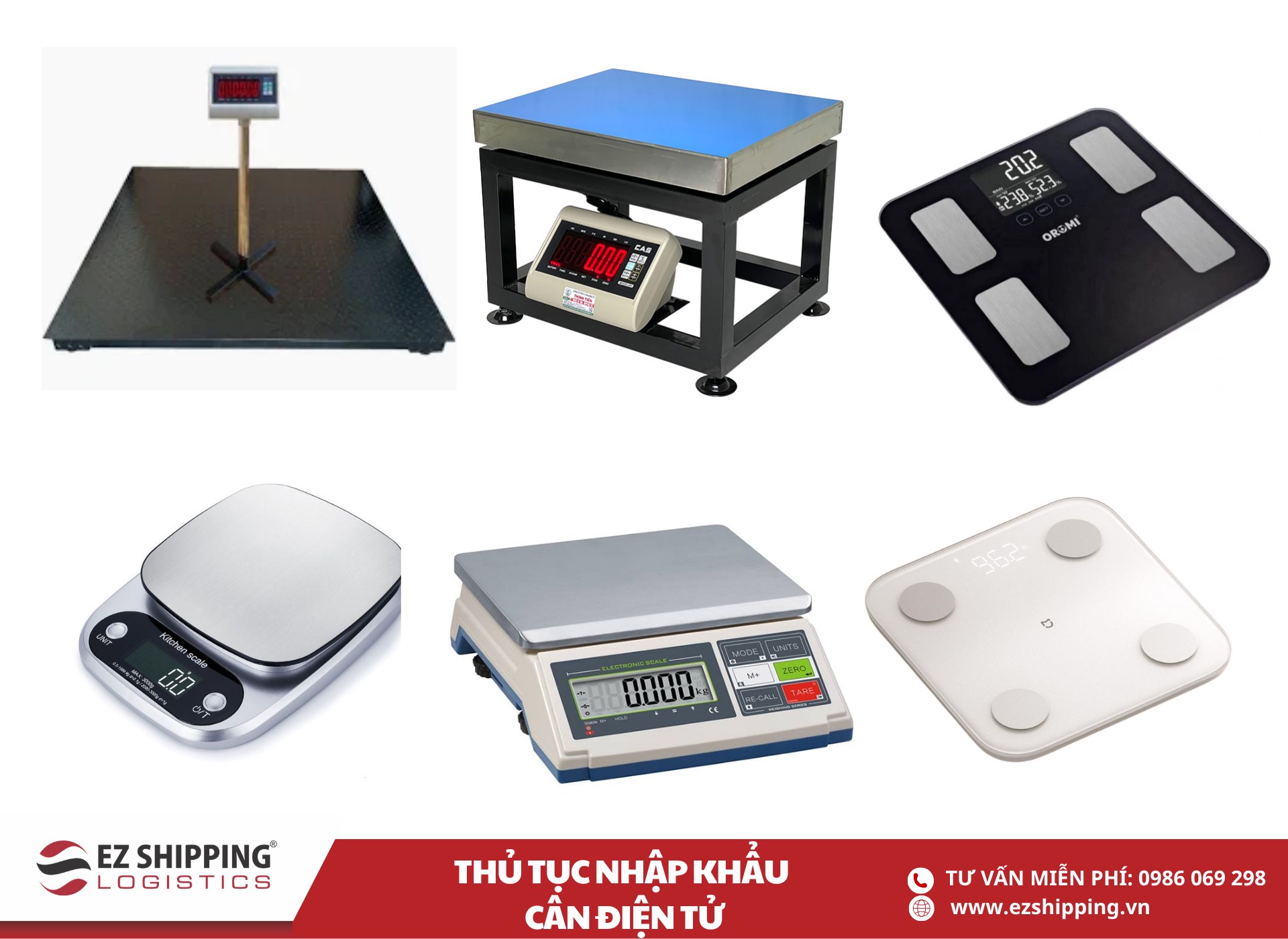 quy trình và chính sách nhập khẩu cân điện tử
