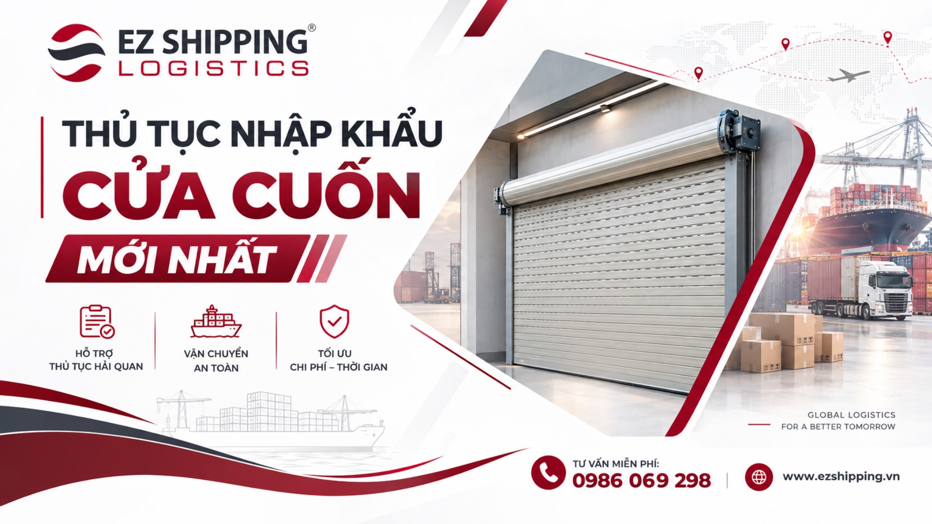 thủ tục nhập khẩu cửa cuốn mới nhất