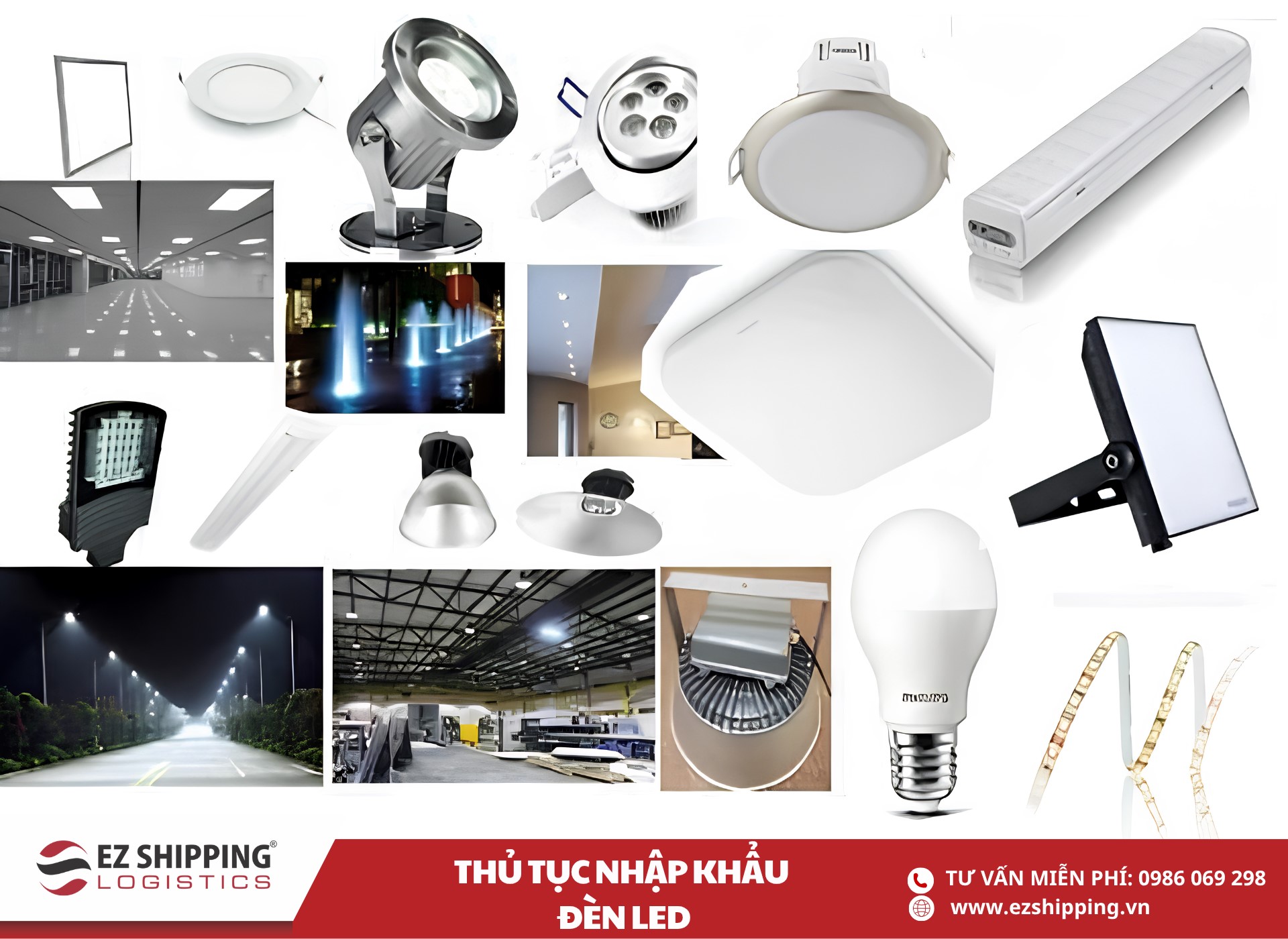 quy trình và chính sách nhập khẩu đèn LED