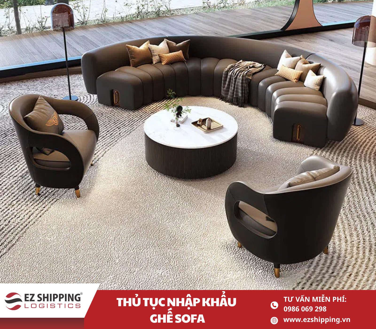 quy trinh nhap khau ghe sofa