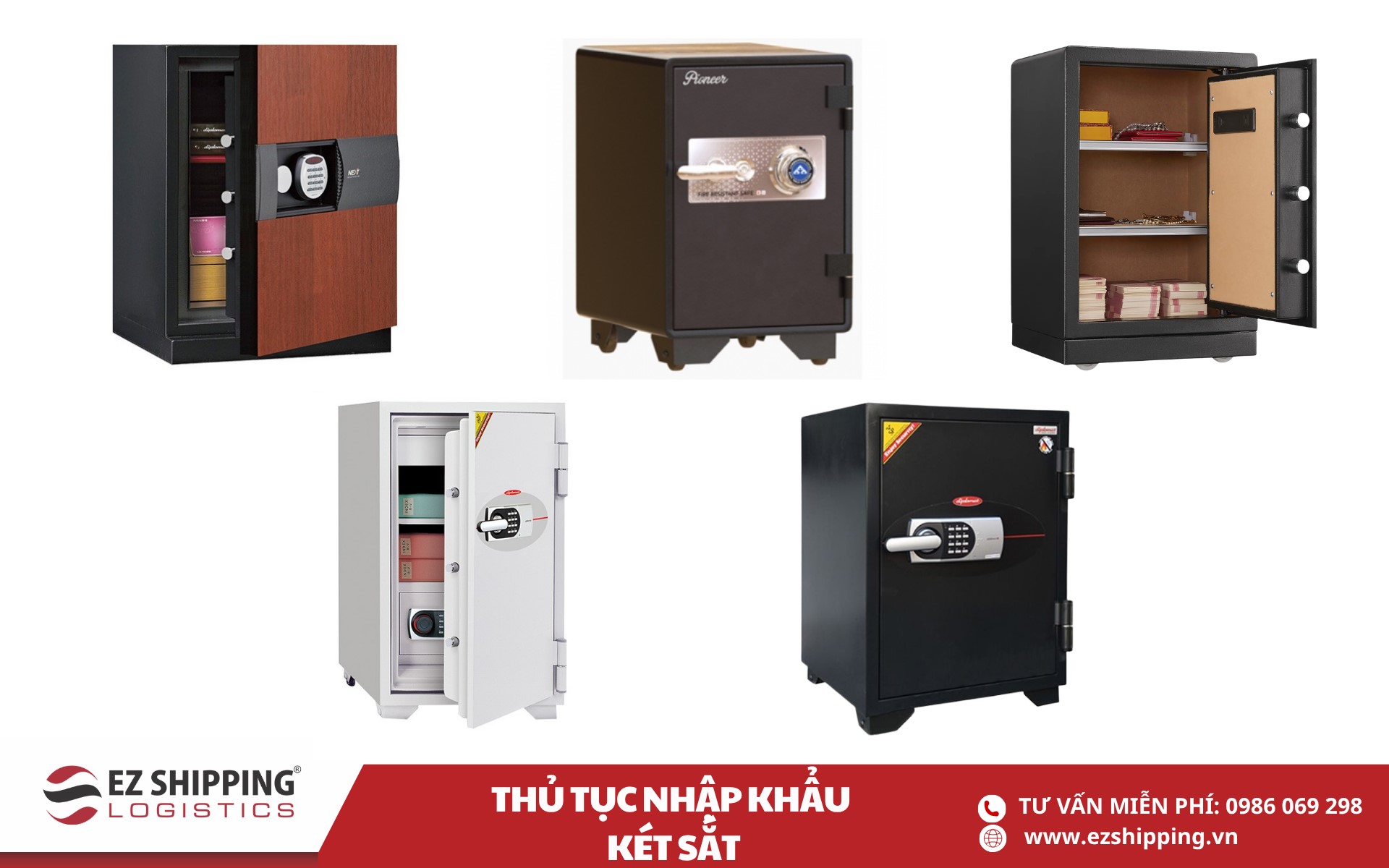 quy trình và chính sách nhập khẩu két sắt