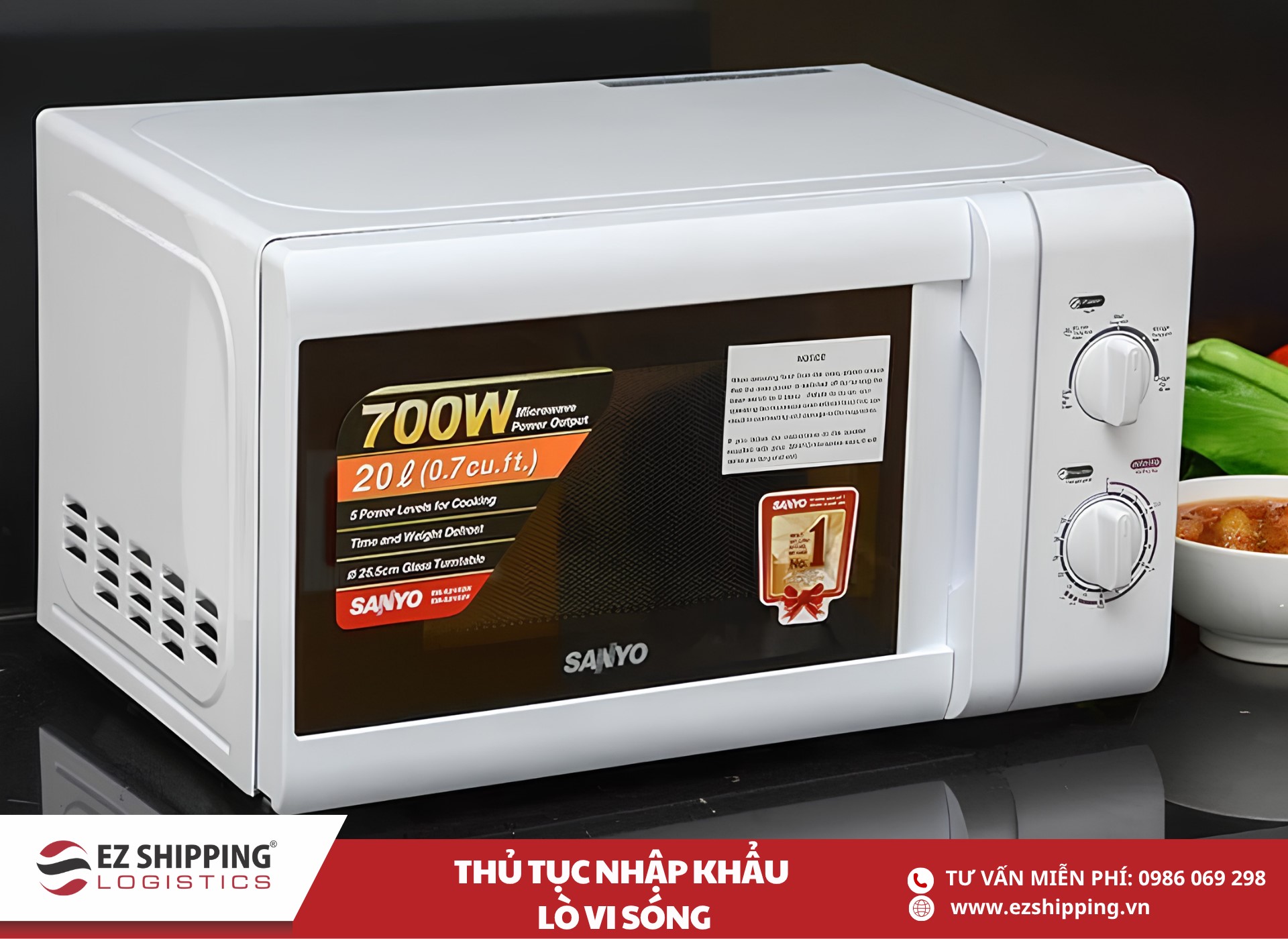 quy trình và chính sách nhập khẩu lò vi sóng