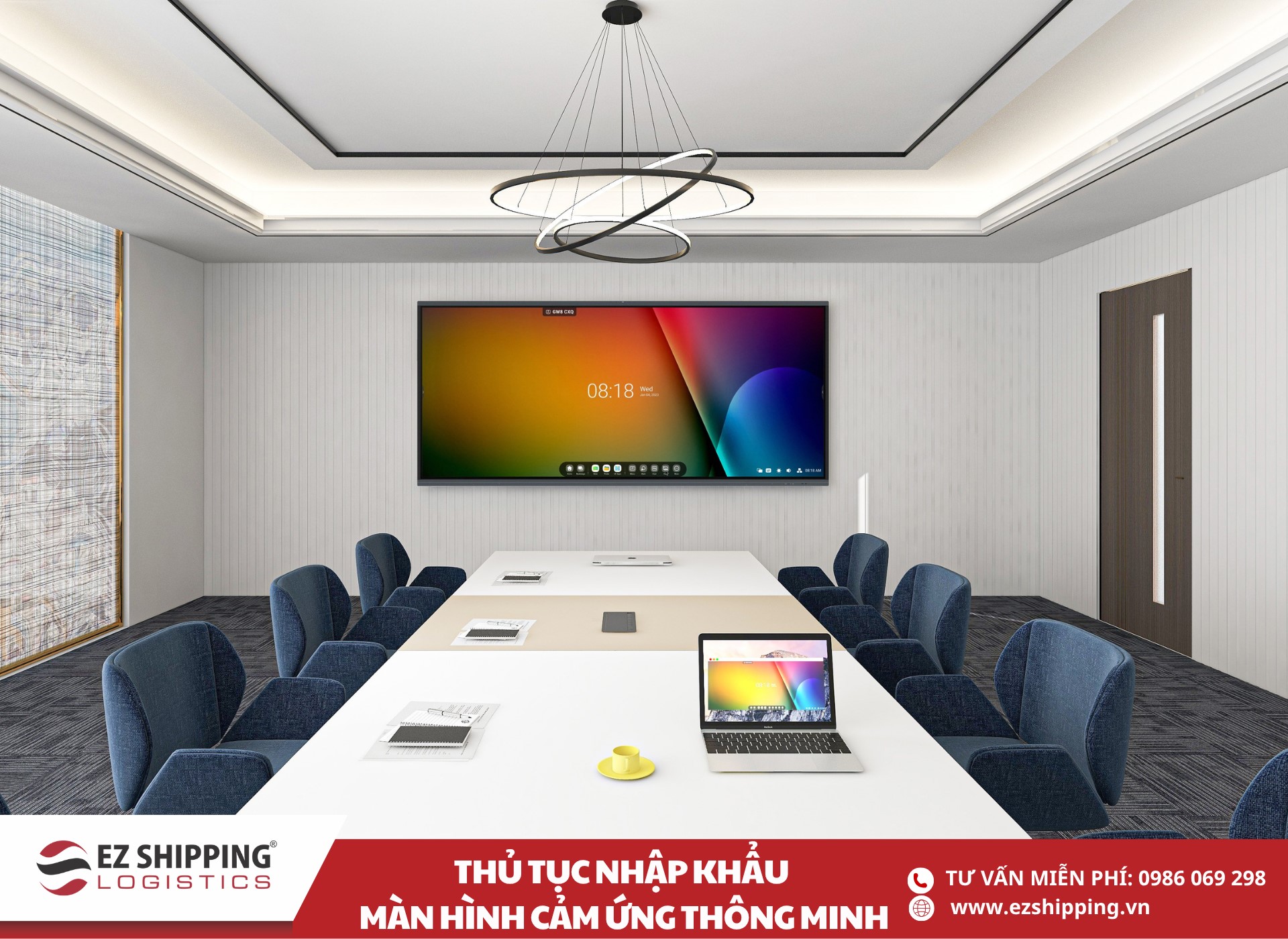 quy trình và chính sách nhập khẩu màn hình cảm ứng thông minh