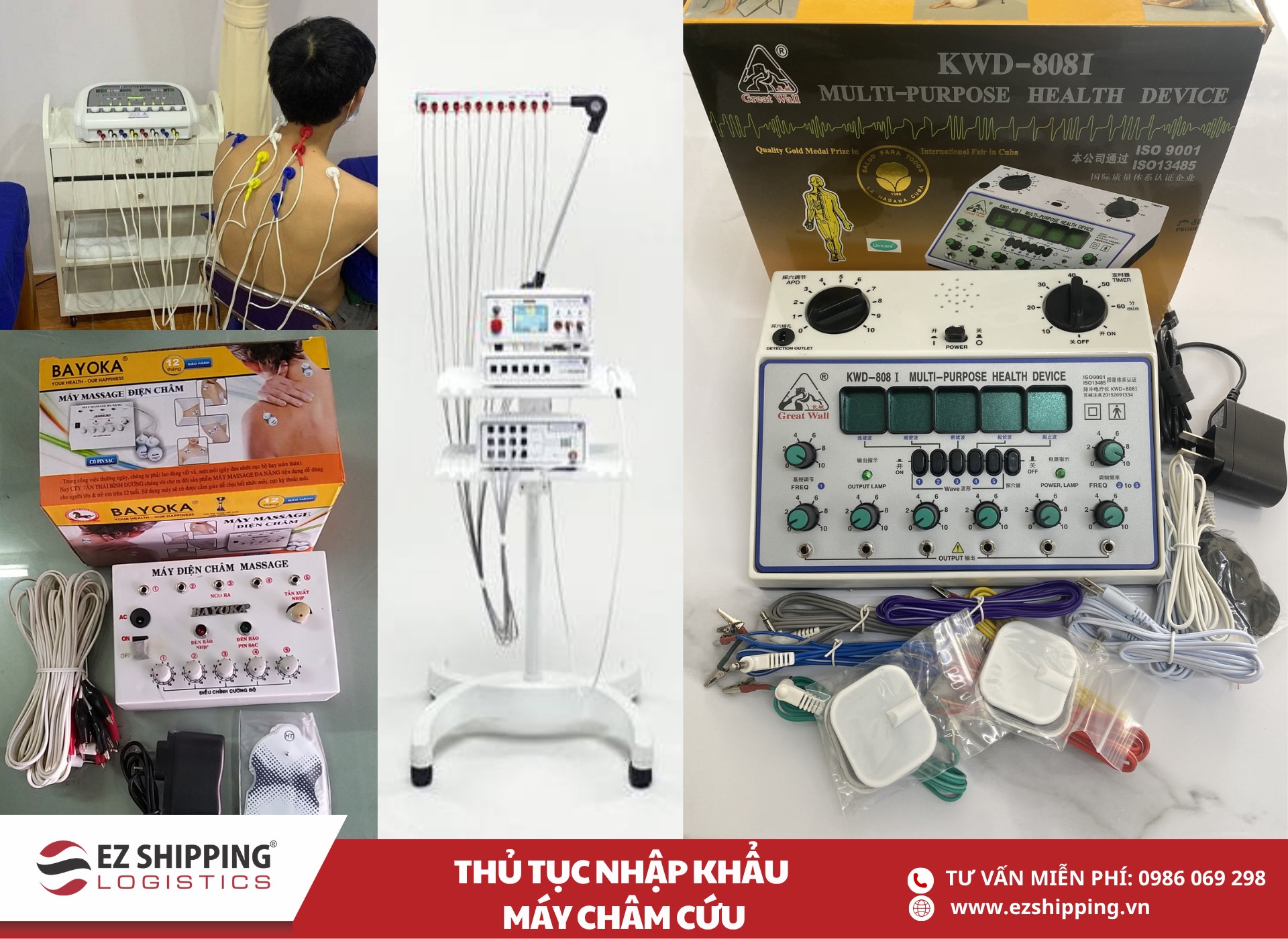 quy trình và chính sách nhập khẩu máy châm cứu