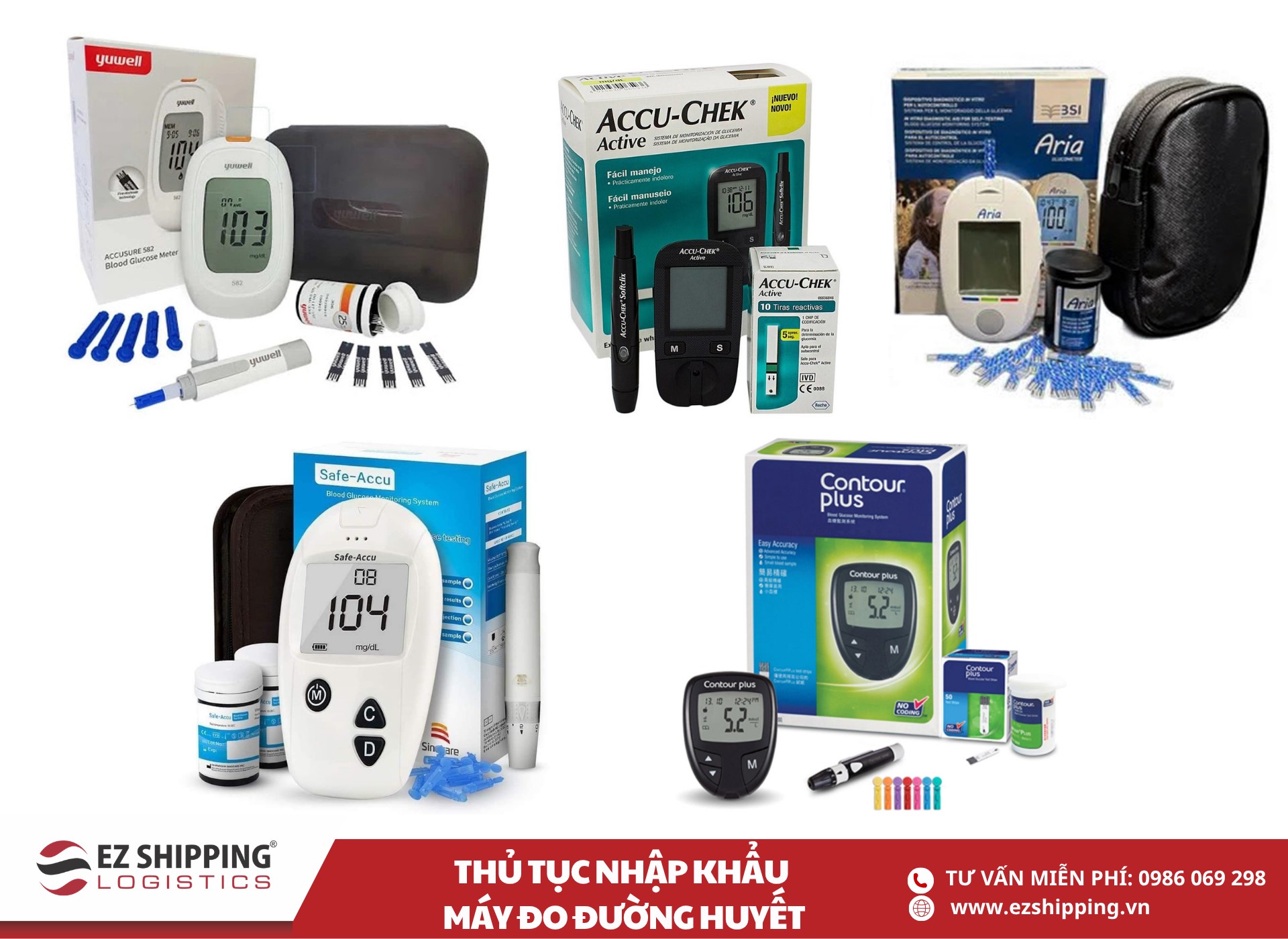 quy trình và chính sách nhập khẩu máy đo đường huyết