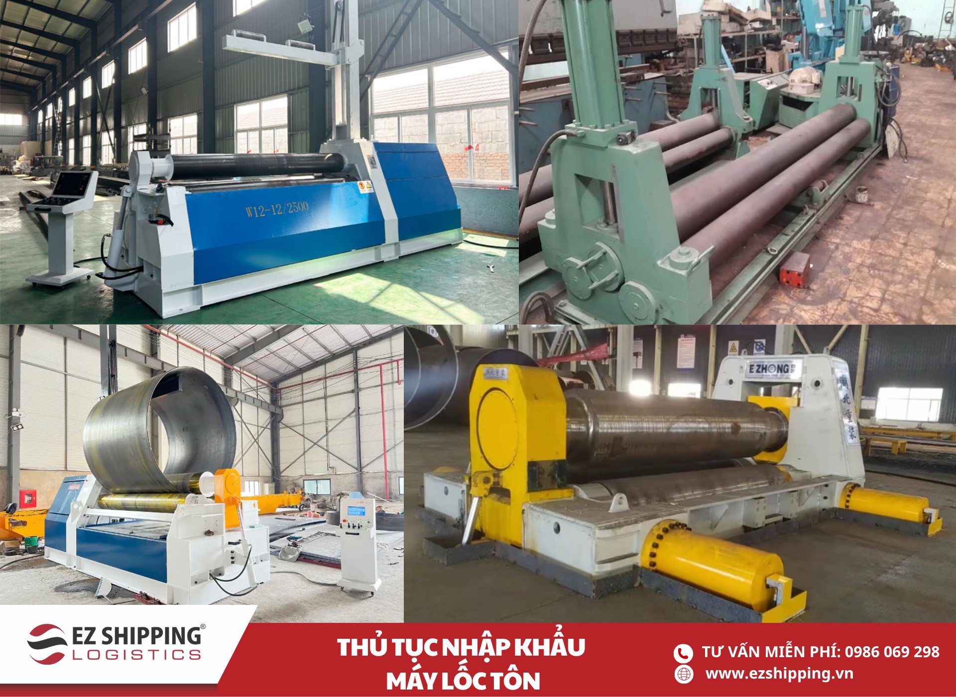 quy trình và chính sách nhập khẩu máy lốc tôn