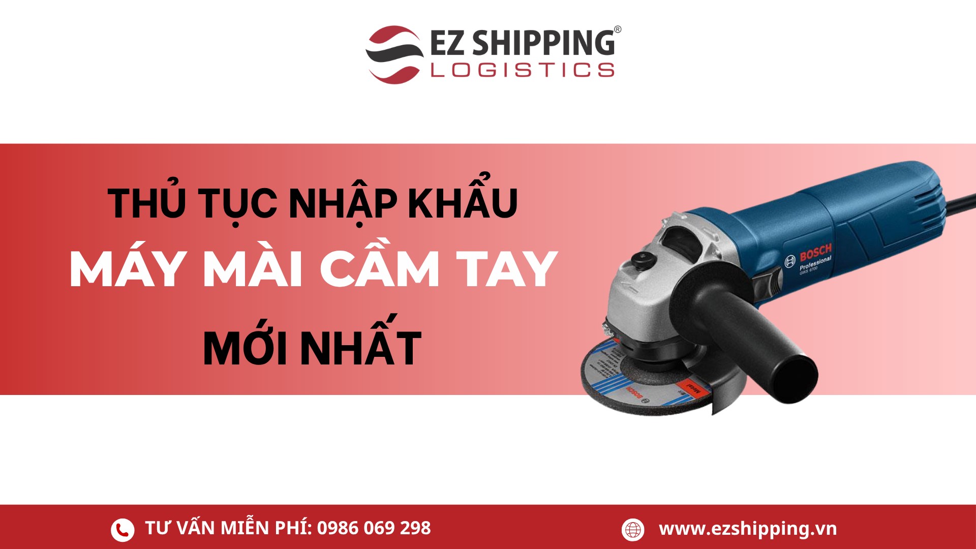 thủ tục nhập khẩu máy mài cầm tay