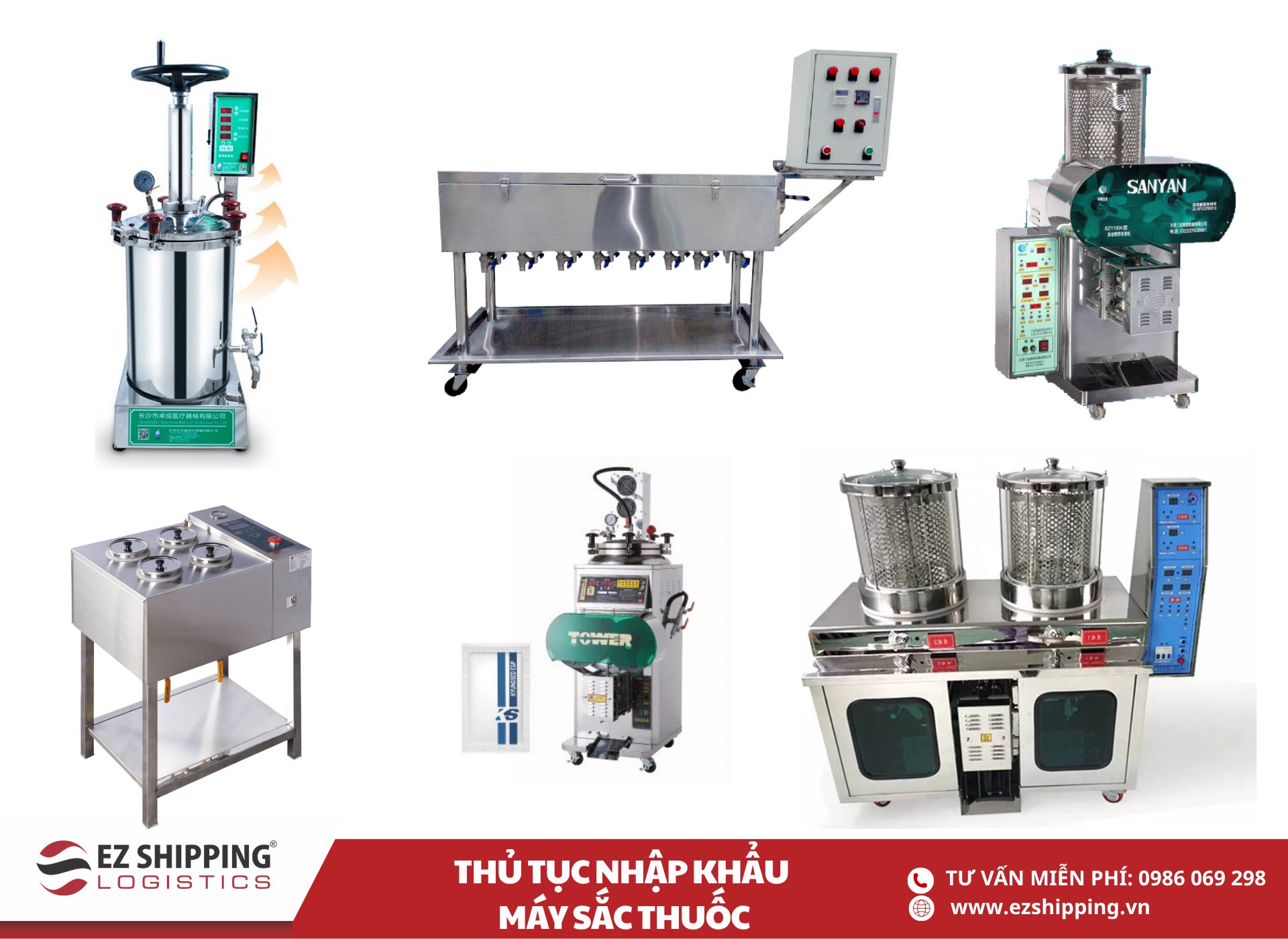 quy trình và chính sách nhập khẩu máy sắc thuốc