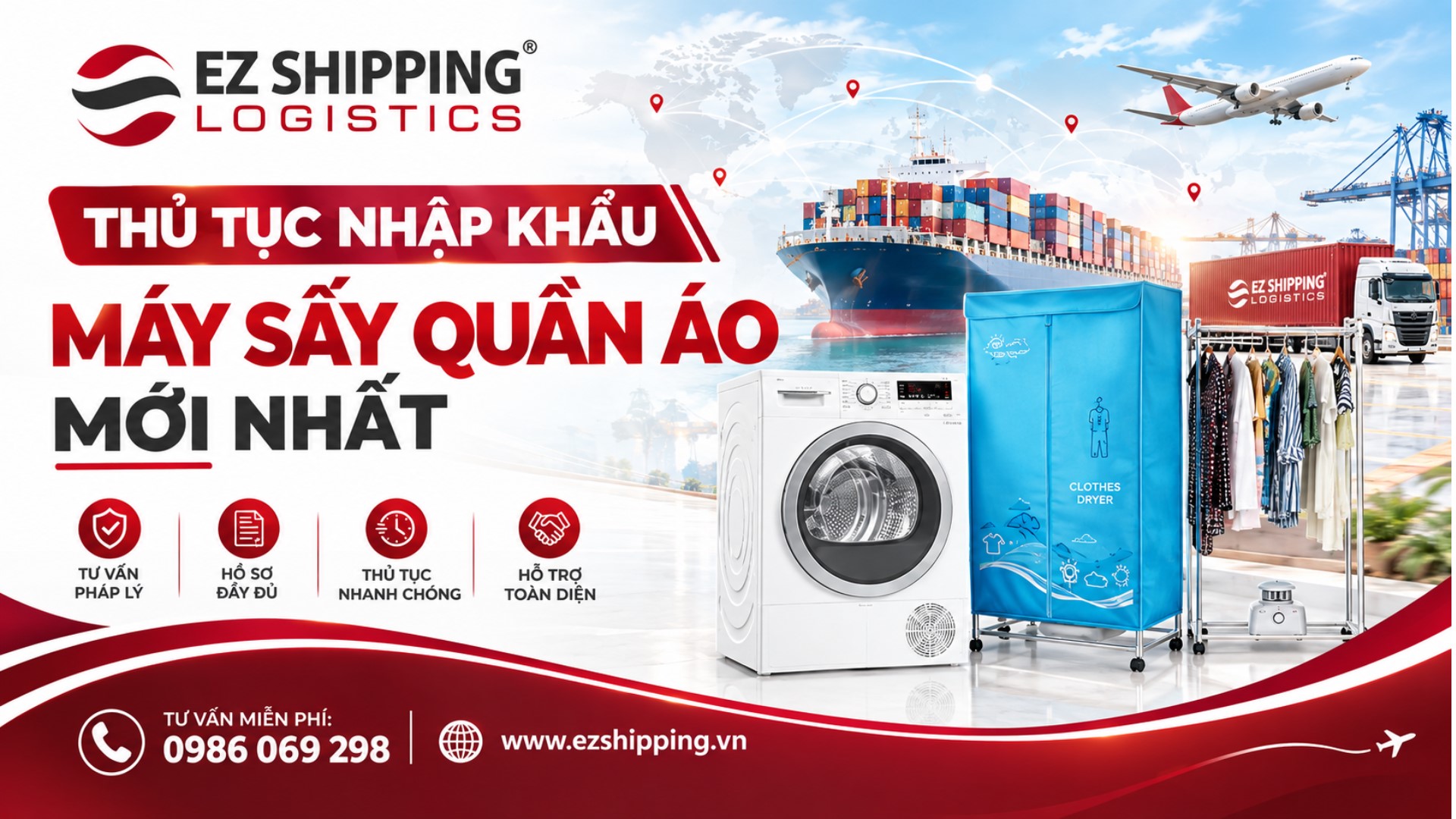 thu tuc nhap khau may say quan ao