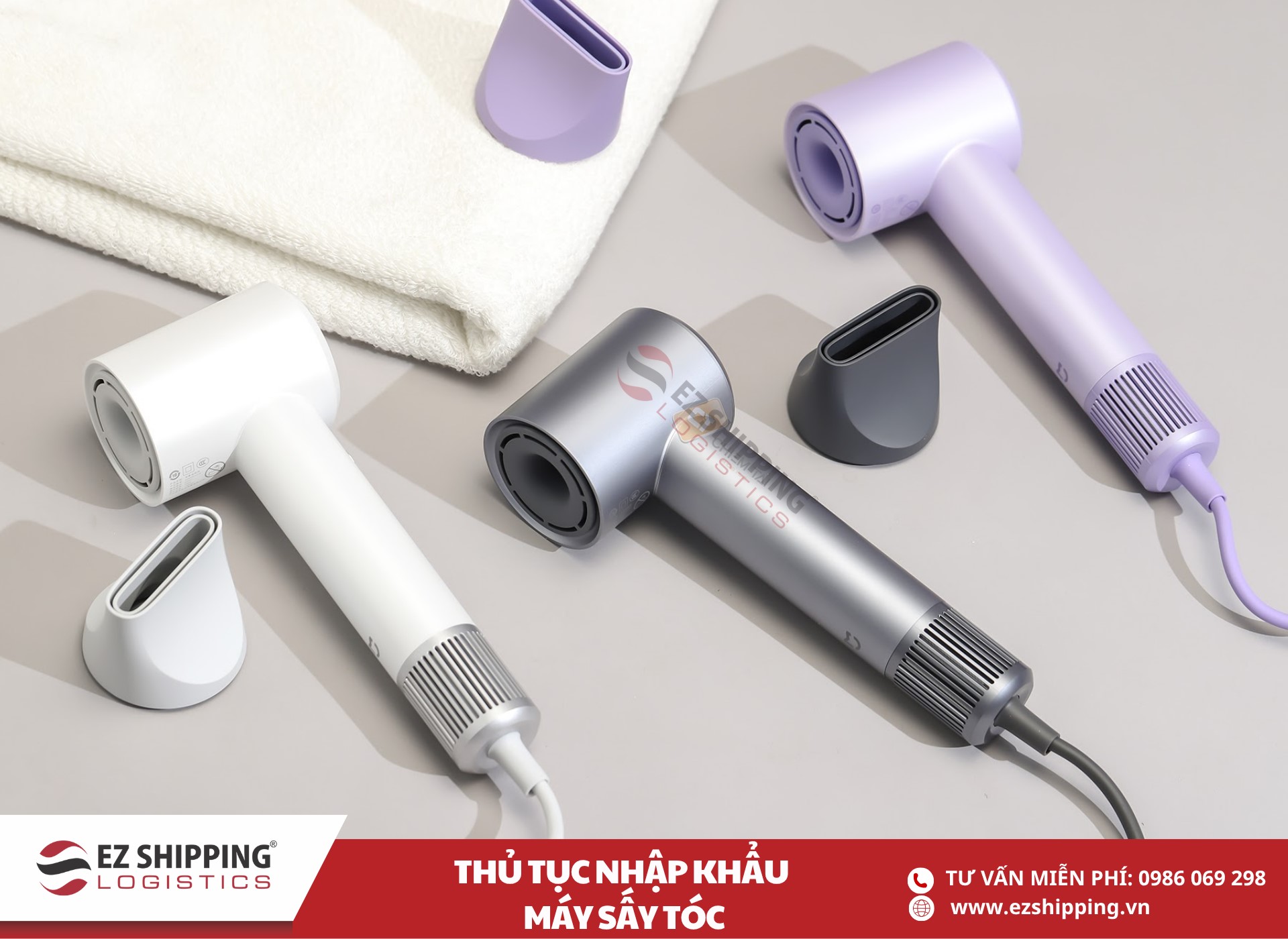 quy trình và chính sách nhập khẩu máy sấy tóc
