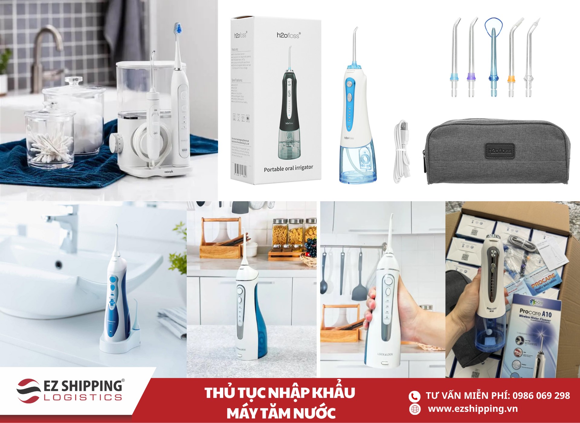 quy trình và chính sách nhập khẩu máy tăm nước