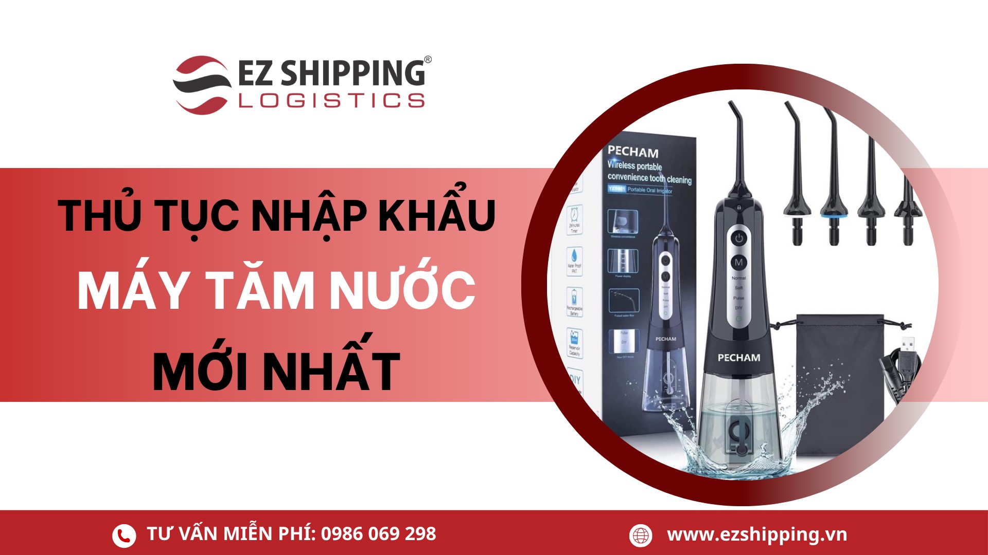 thủ tục nhập khẩu máy tăm nước