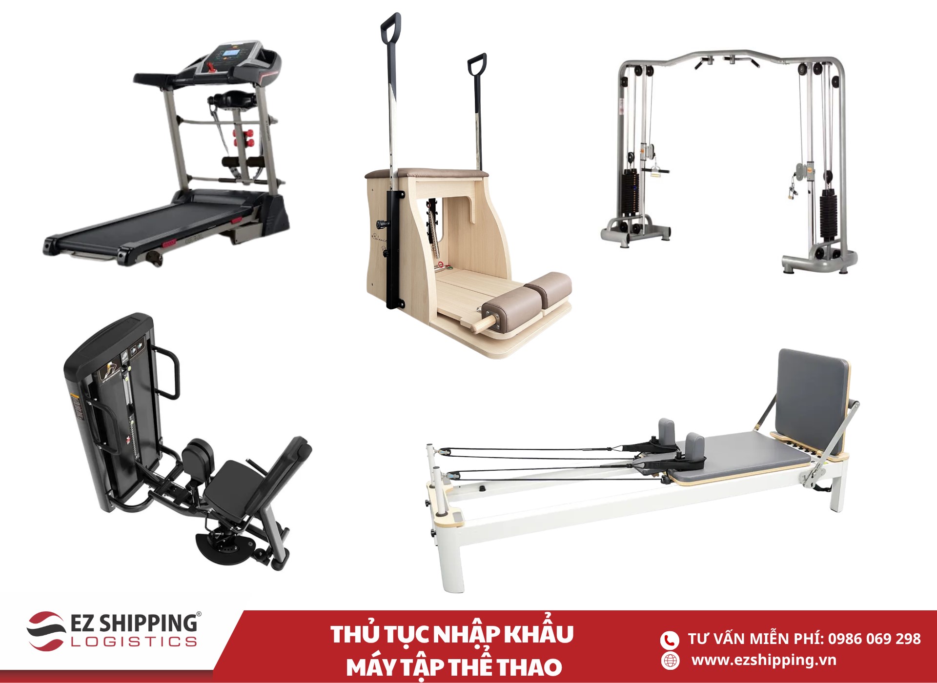 quy trình và chính sách nhập khẩu máy tập thể thao