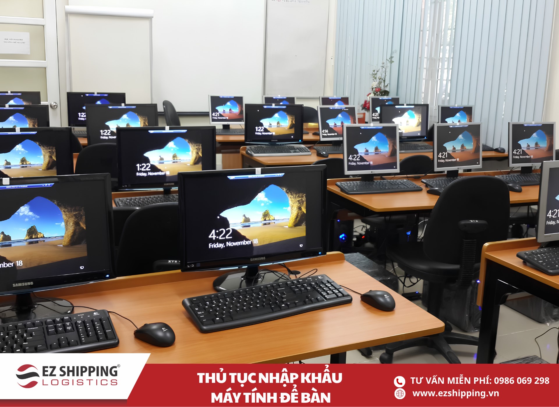 quy trình và chính sách nhập khẩu máy tính để bàn