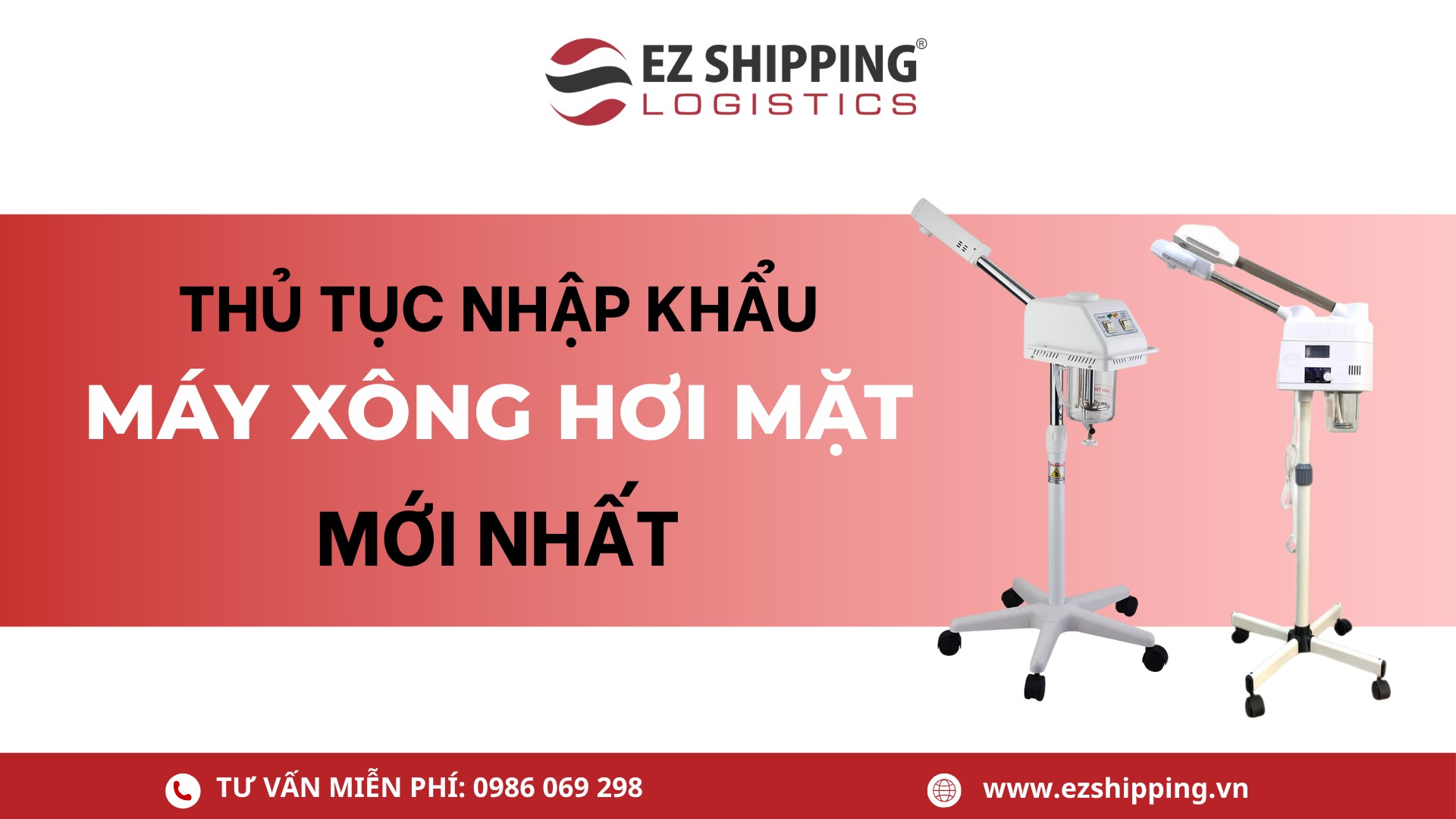 thủ tục nhập khẩu máy xông hơi mặt