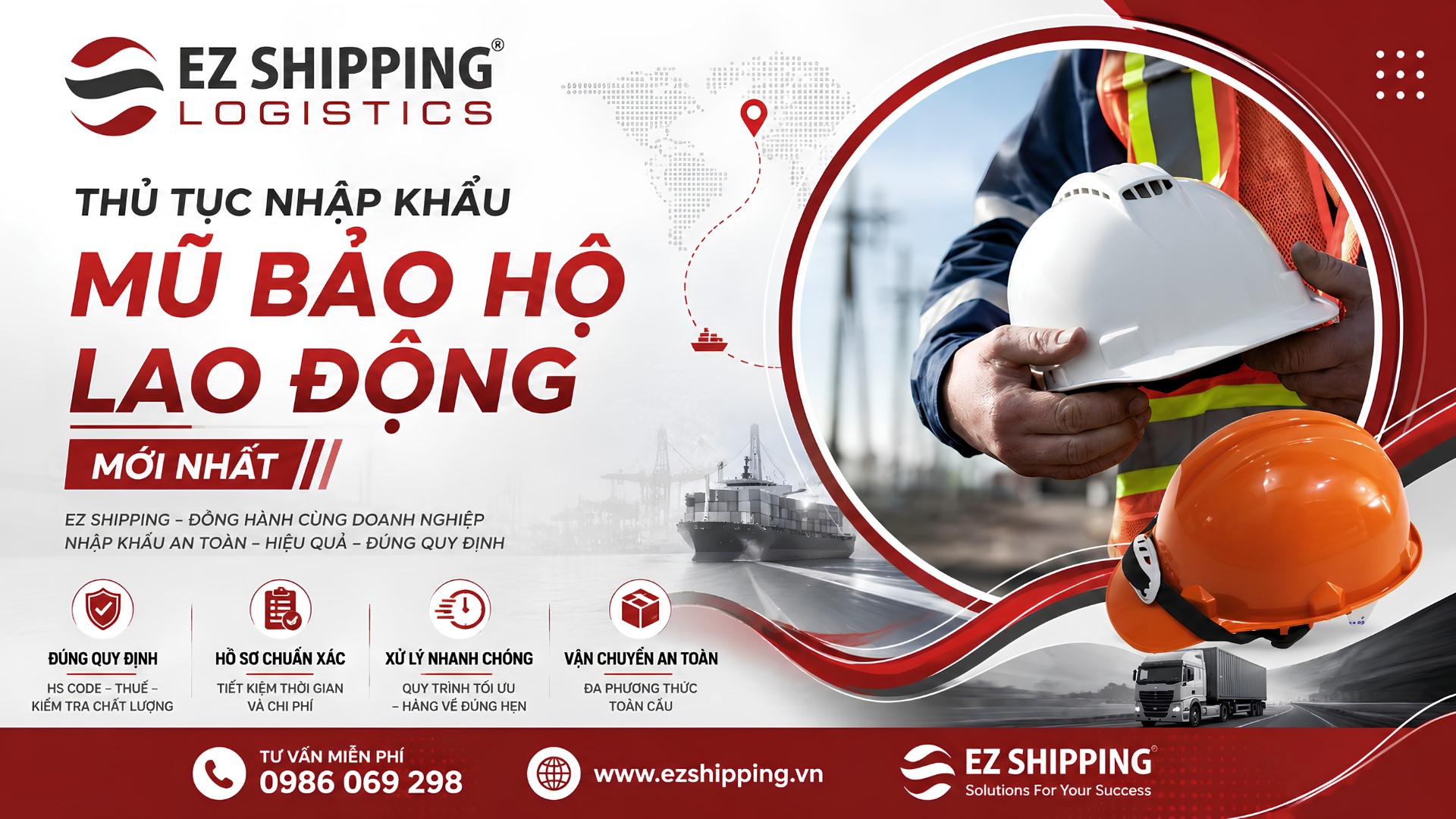 thủ tục nhập khẩu mũ bảo hộ lao động