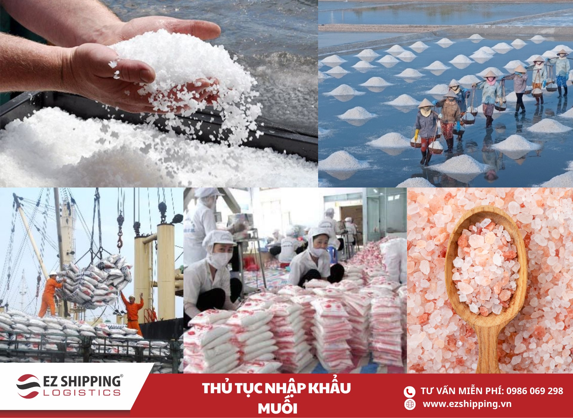 quy trình và chính sách nhập khẩu muối