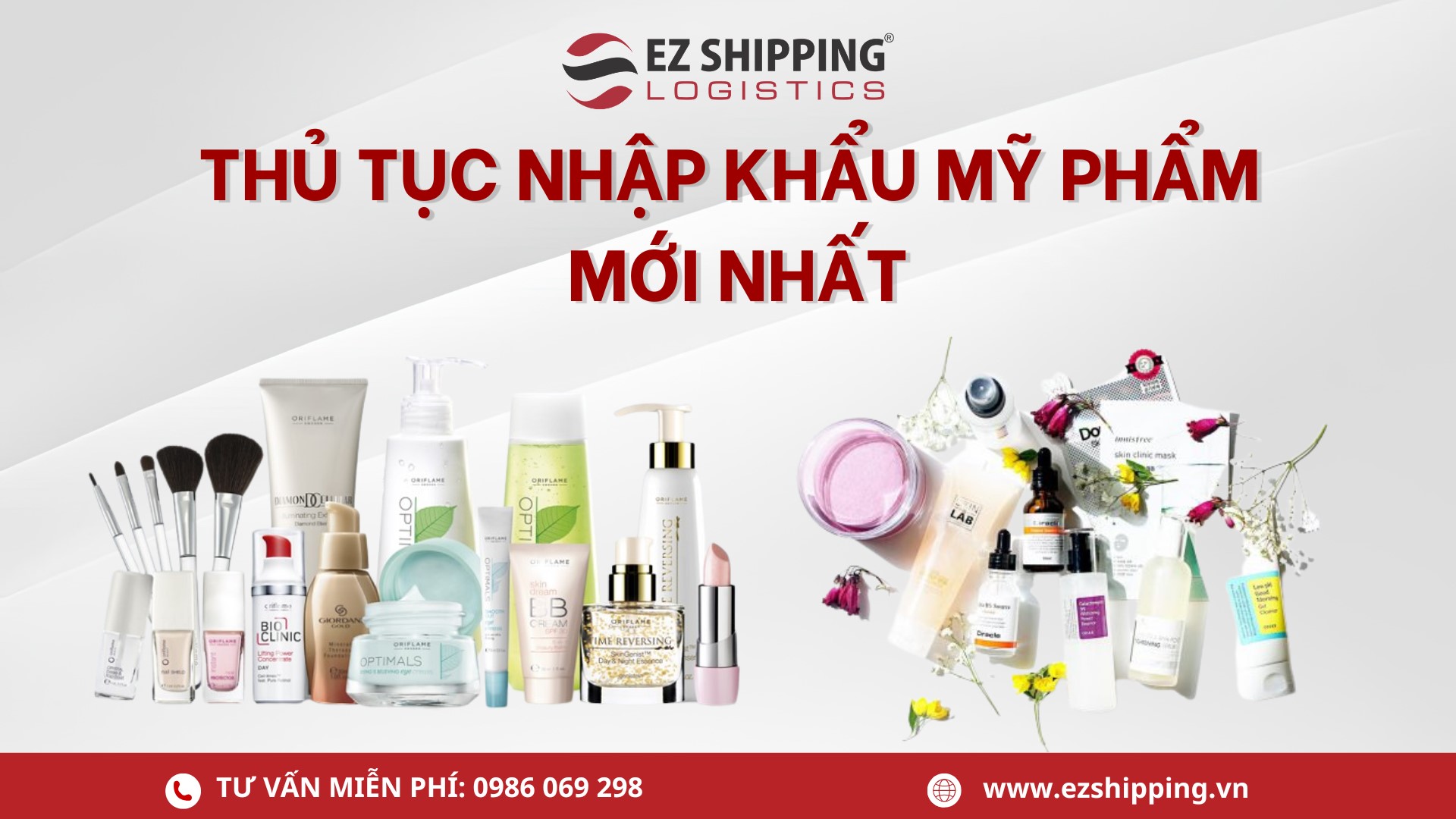 thủ tục nhập khẩu mỹ phẩm