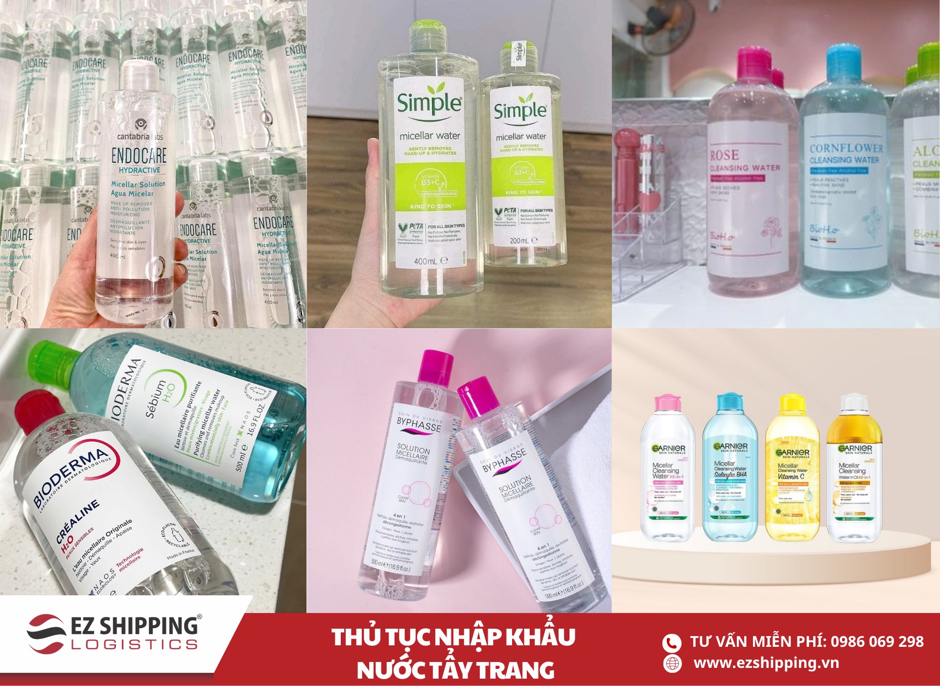 quy trình và chính sách nhập khẩu nước tẩy trang