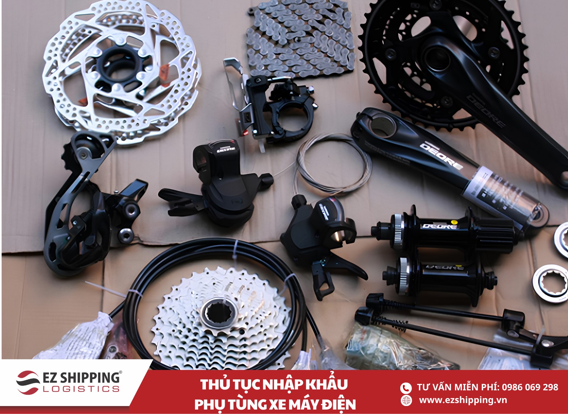 quy trình và chính sách nhập khẩu phụ tùng xe máy điện