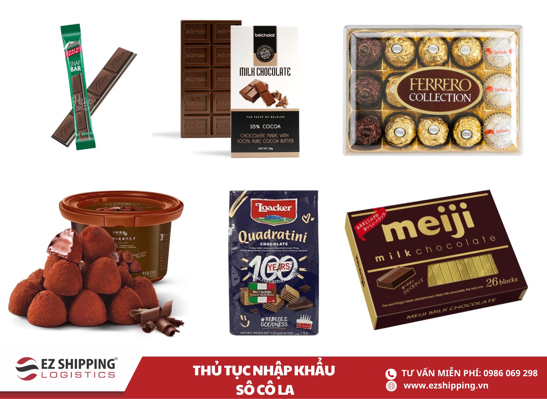chính sách nhập khẩu sô cô la chocolate