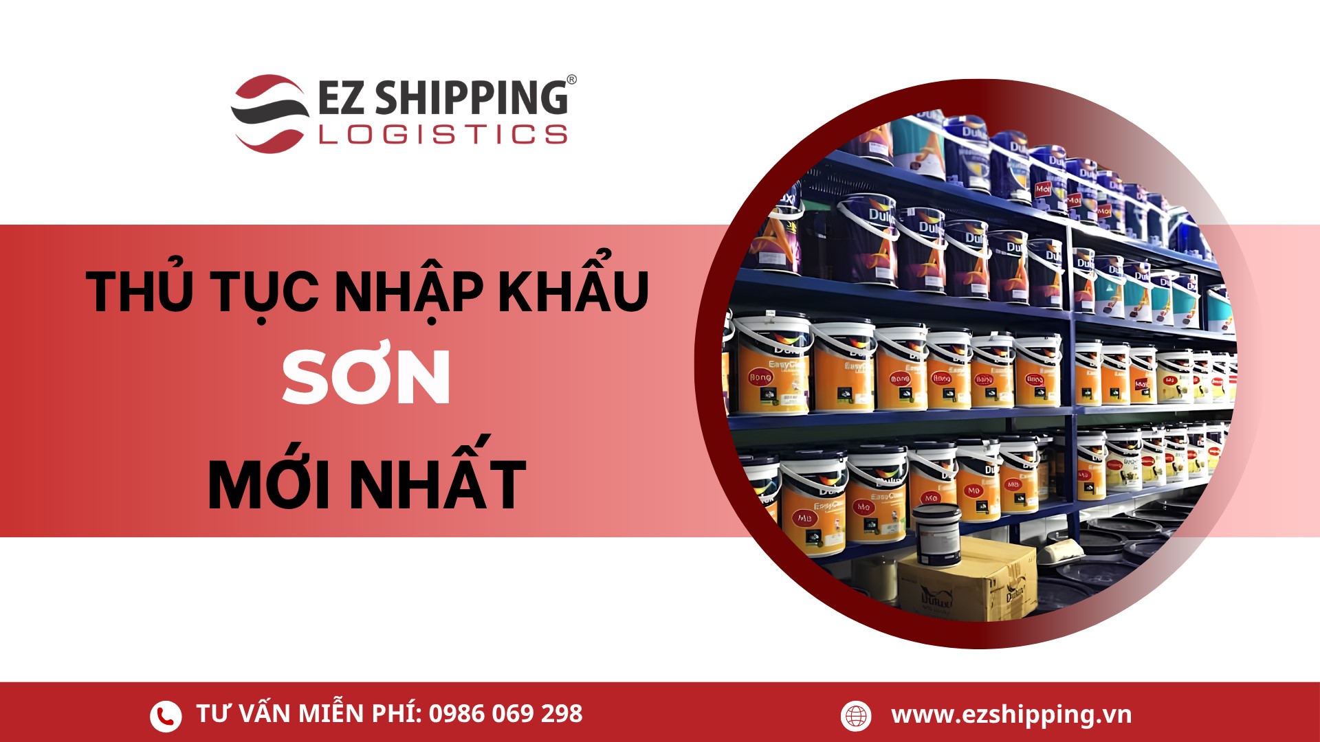 thủ tục nhập khẩu sơn