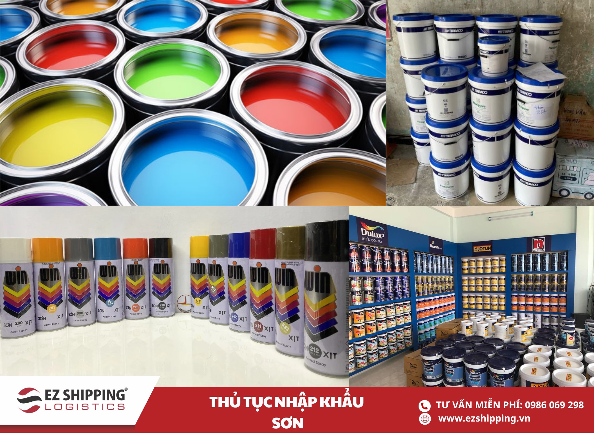 quy trình và chính sách nhập khẩu sơn