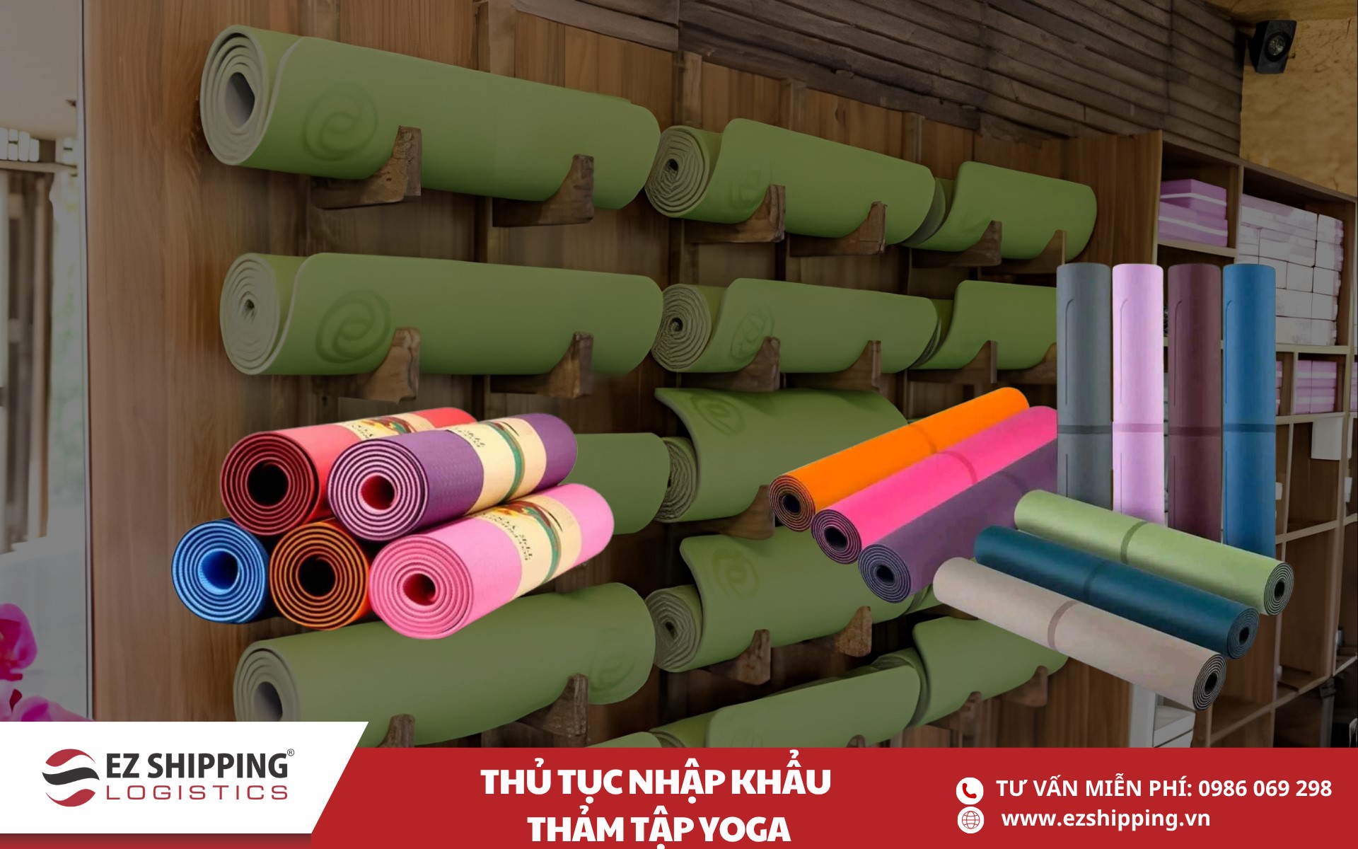 quy trình và chính sách nhập khẩu thảm tập yoga