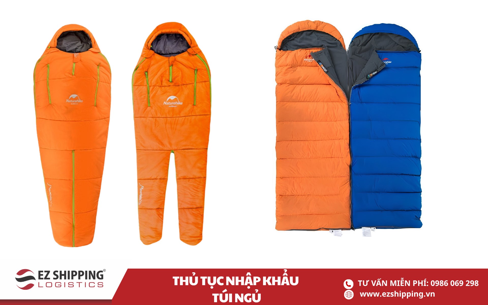 quy trình và chính sách nhập khẩu túi ngủ