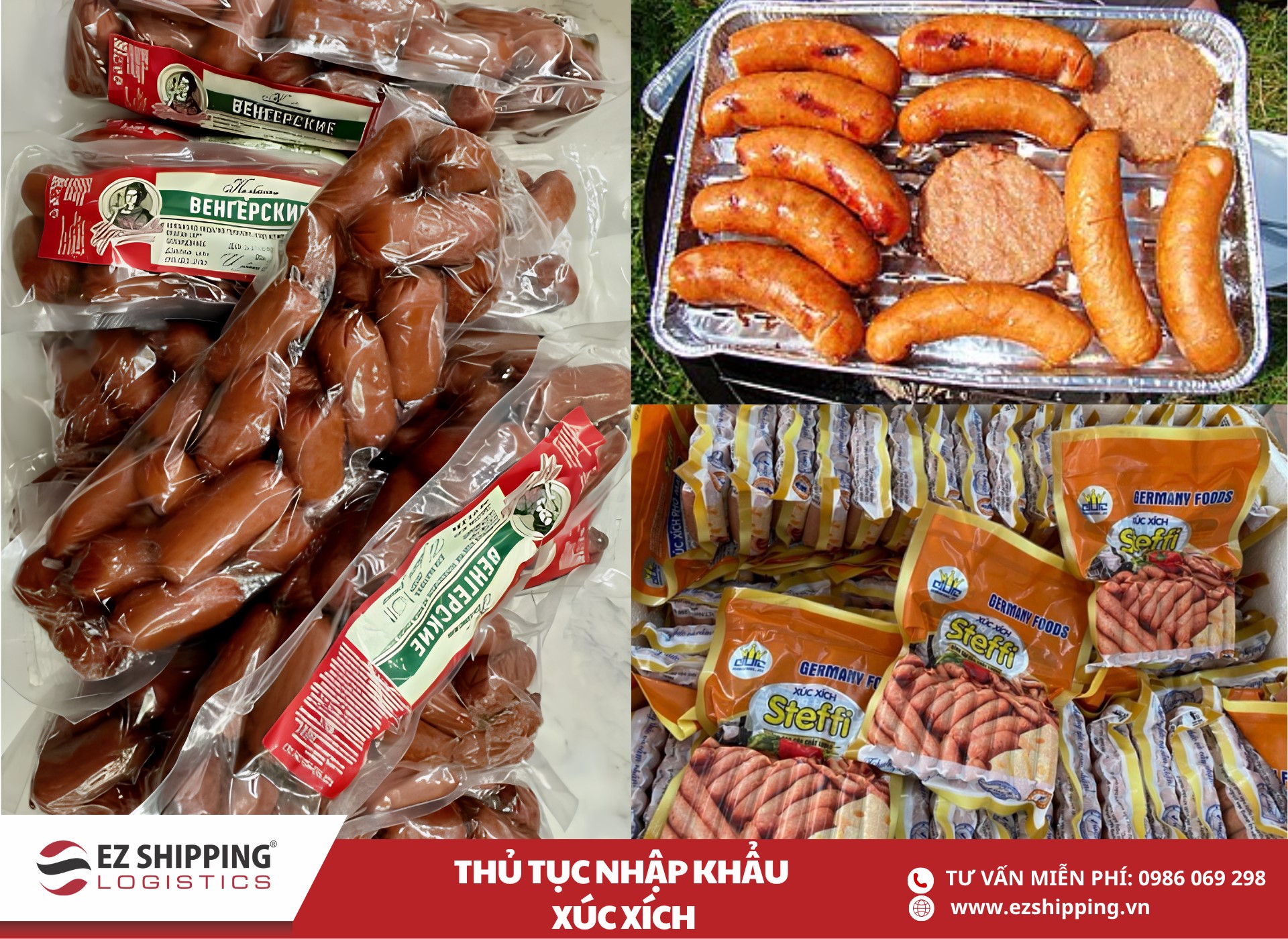 quy trình và chính sách nhập khẩu xúc xích