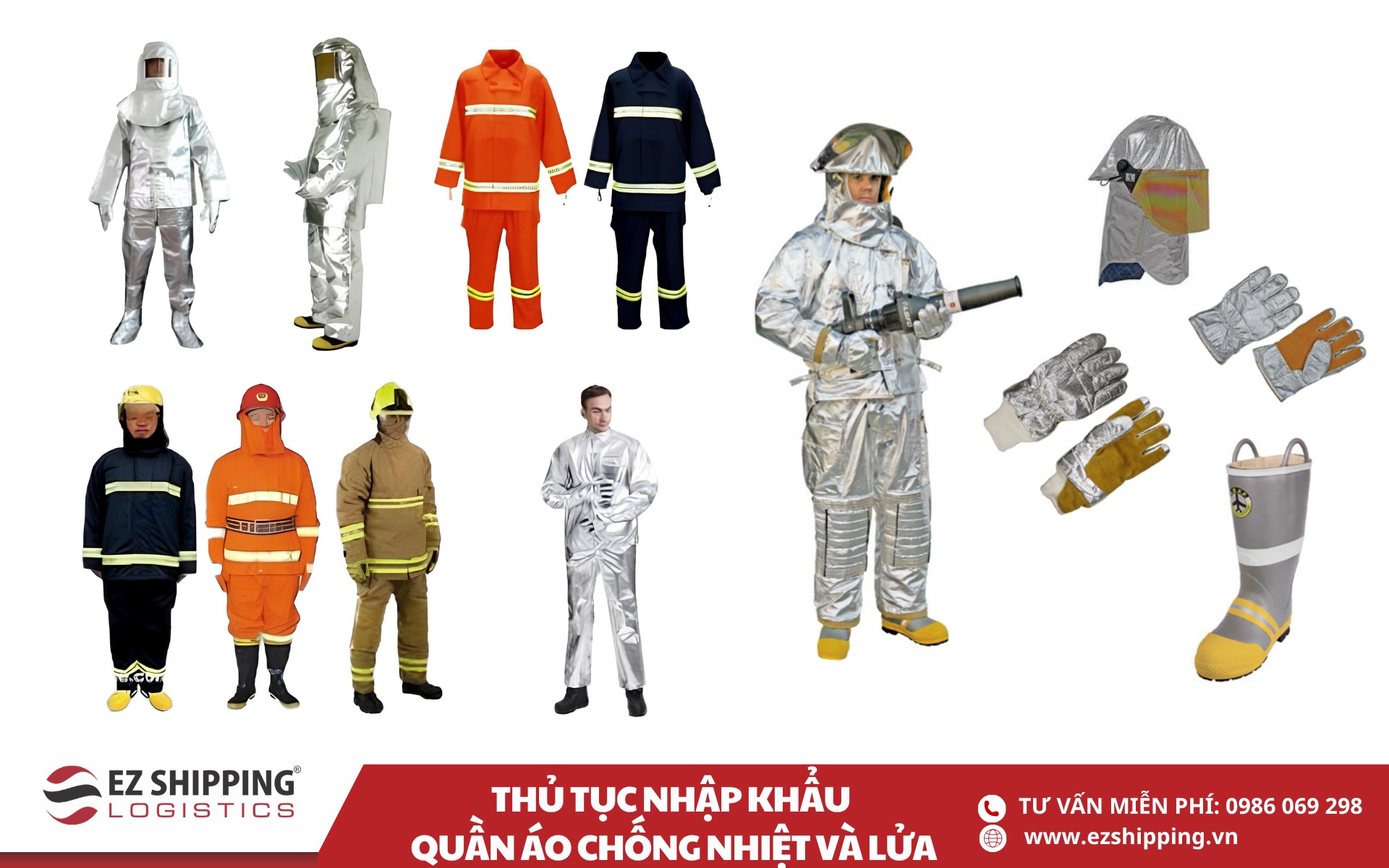 quy trình và chính sách nhập khẩu quần áo chống nhiệt và lửa