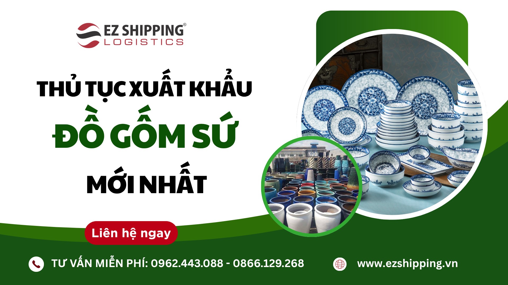 thủ tục xuất khẩu đồ gốm sứ